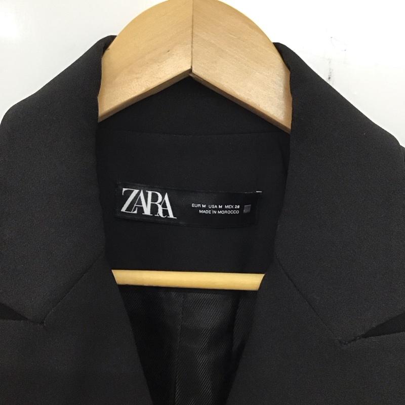 ザラ ZARA ベスト ベスト M 無地 黒 / ブラック / レディース USED 古着 中古 10136623