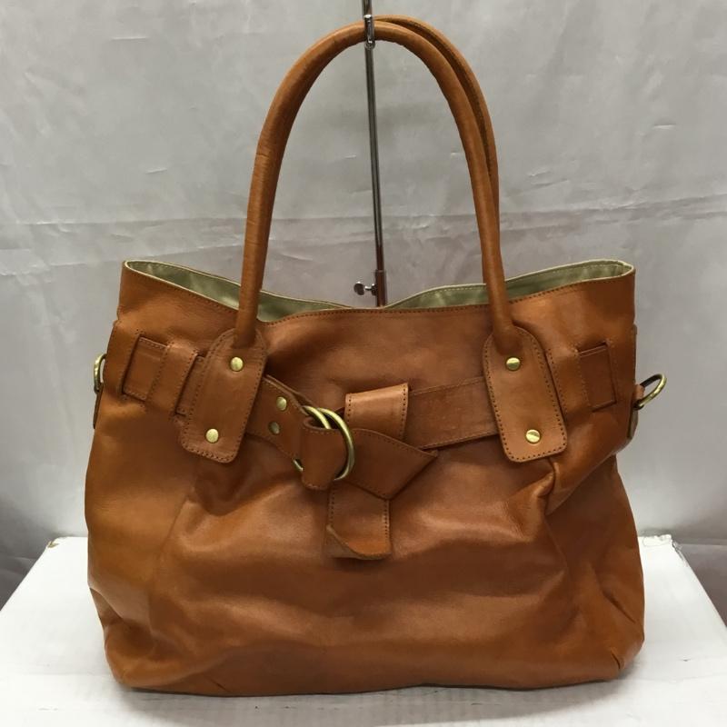 ピークスピーク PEAKS PEAK トートバッグ トートバッグ レザー ショルダー 2WAY 無地 茶 / ブラウン / レディース USED 古着 中古 10107604