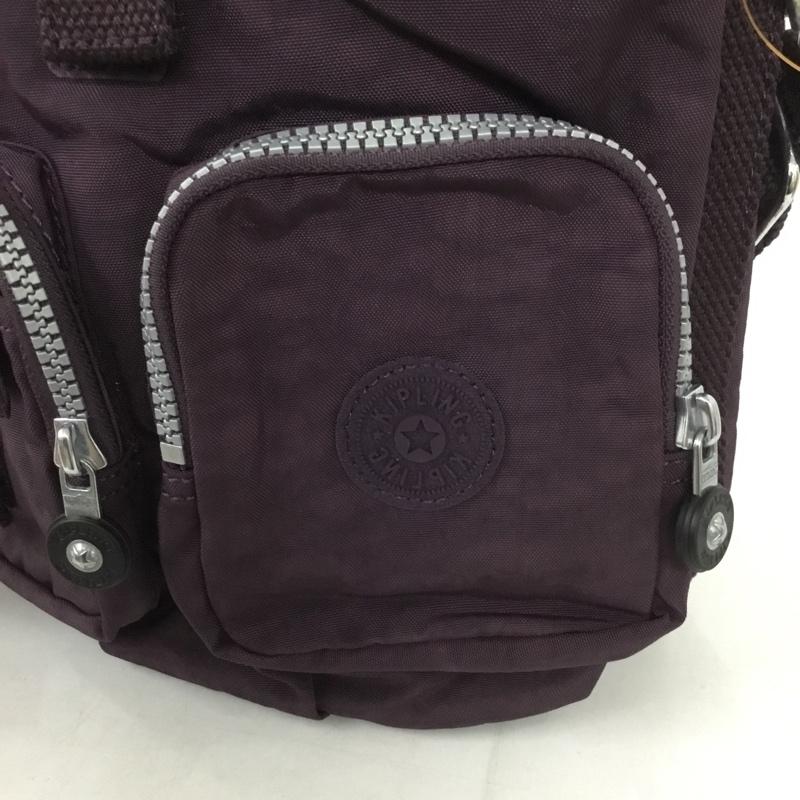キプリング kipling リュックサック、デイパック リュックサック、デイバッグ K13108-C72 FIREFLY N 2WAY ショルダー ロゴ、文字 紫 / パープル / レディース USED 古着 中古 10131724
