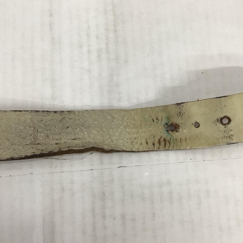 ディーゼル DIESEL ベルト・バックル ベルト レザー ロゴ、文字 白 / ホワイト / メンズ USED 古着 中古 10115068