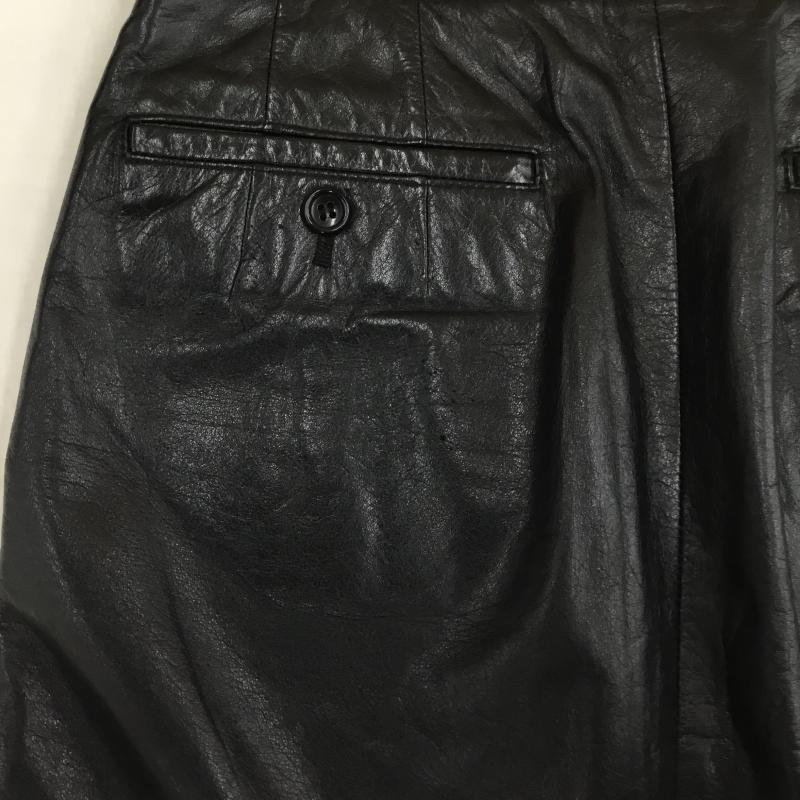 トリココムデギャルソン tricot COMME des GARSONS スカート ロングスカート レザースカート M 無地 黒 / ブラック / レディース USED 古着 中古 10137715