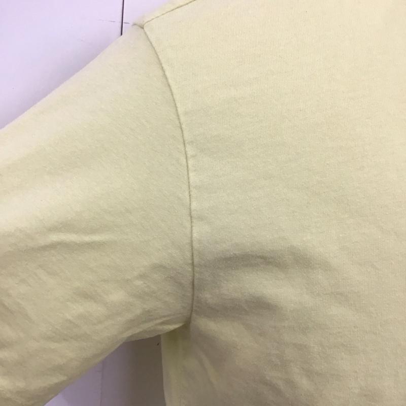デンハム DENHAM Tシャツ 半袖 半袖カットソー プリントTシャツ クルーネックカットソー M ロゴ、文字 黄 / イエロー /  メンズ USED 古着 中古 10113119