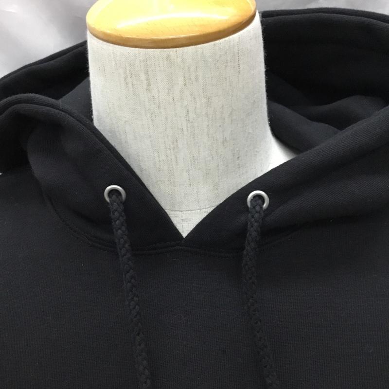 ステューシー STUSSY パーカー 長袖 長袖パーカー フード付きパーカー プリントスウェット トレーナー M ロゴ、文字 黒 / ブラック /  メンズ USED 古着 中古 10117092