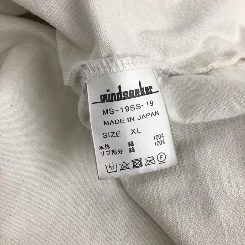マインドシーカー mindseeker Tシャツ 半袖 ms-19ss-19 used加工Tシャツ 半袖カットソー 無地Tシャツ XL 無地 白 / ホワイト /  メンズ USED 古着 中古 10110225