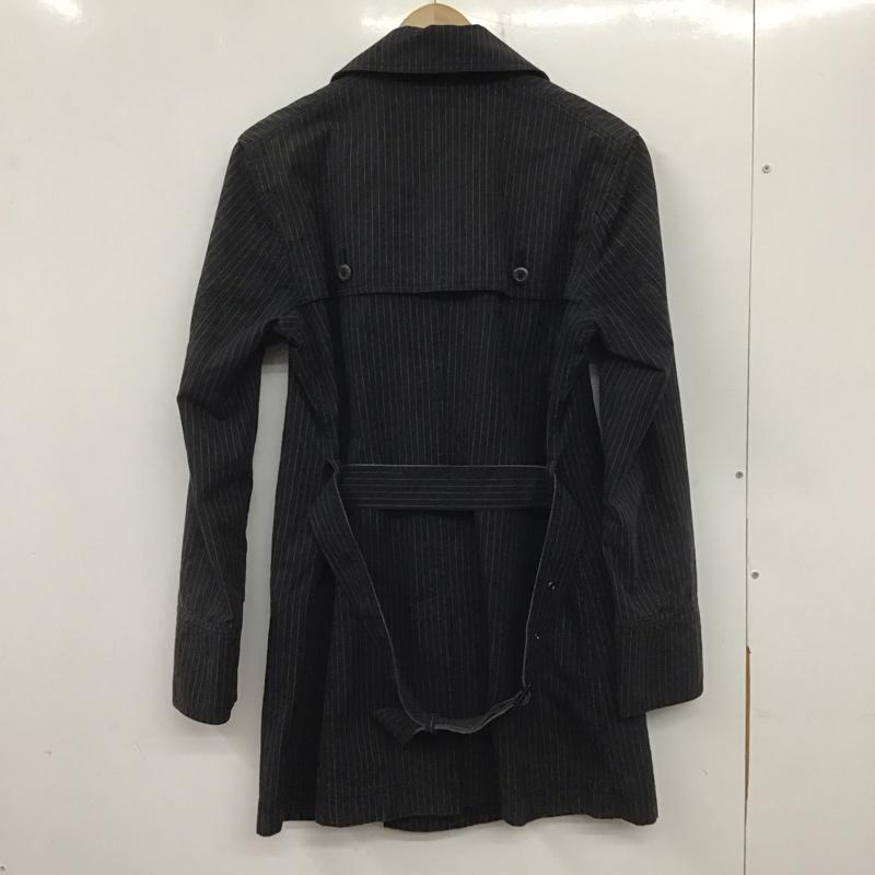 ニックアシュレイ NICKASHLEY ジャケット、上着 ジャケット、ブレザー ロングジャケット アウター ロングコート L ストライプ 紺 / ネイビー / メンズ USED 古着 中古 10138960