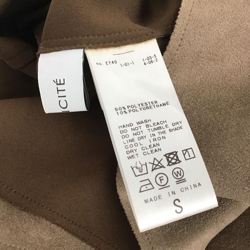 シンプリシテェ Simplicite スカート ひざ丈スカート スウェード 無地 茶 / ブラウン / レディース USED 古着 中古 10136512