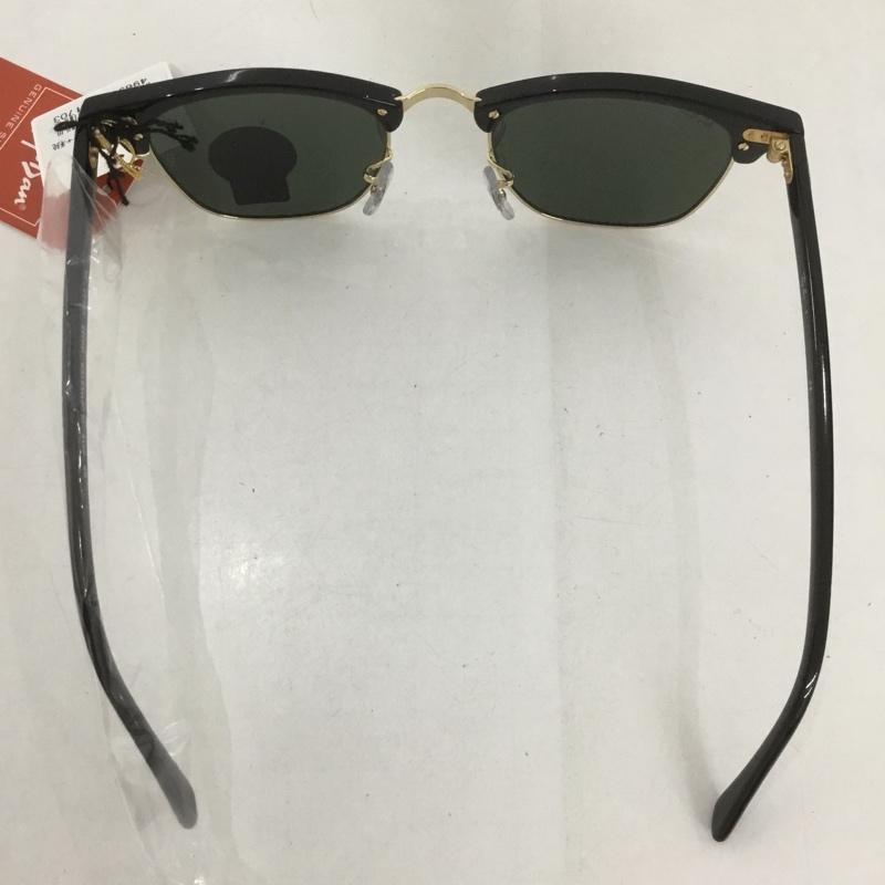 レイバン Ray-Ban めがね・サングラス サングラス RB3016 CLUBMASTER CLASSIC カラーレンズ 箱有 無地 黒 / ブラック / X 金 / ゴールド / メンズ USED 古着 中古 10126459