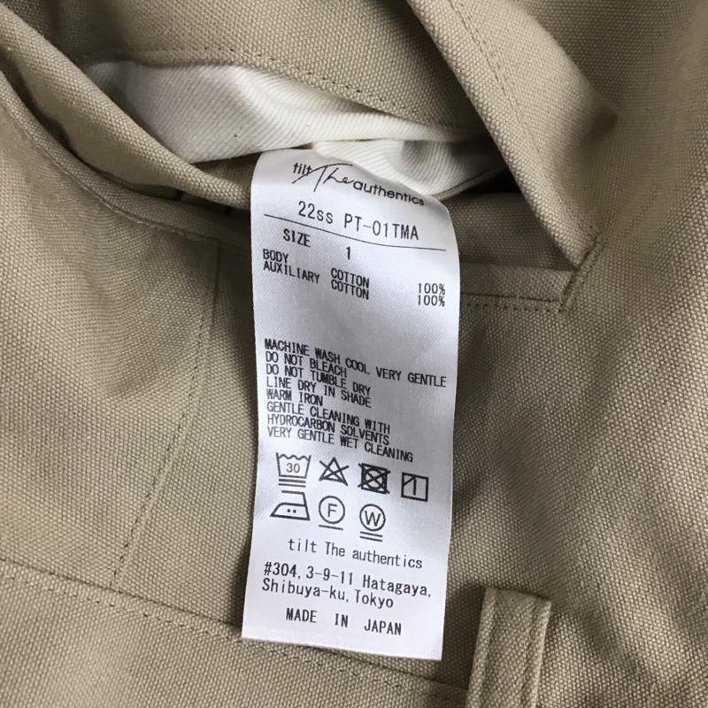 チルトザオーセンティックス tilt The authentics パンツ スラックス 22SS PT-01TMA S 無地 ベージュ / ベージュ / メンズ USED 古着 中古 10109886