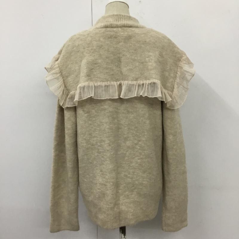 ザラ ZARA ニット、セーター 長袖 長袖ニットカットソー ニット セーター クルーネックニット XS 無地 ベージュ / ベージュ /  レディース USED 古着 中古 10110305