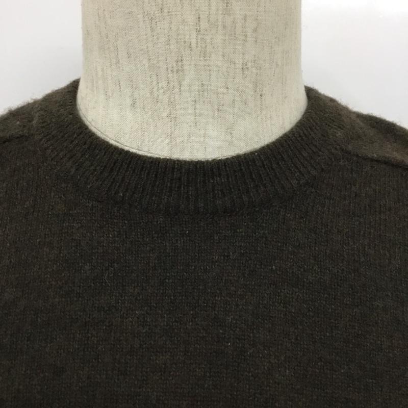 ザラ ZARA ニット、セーター 長袖 0693 404 500 クルーネック XL 無地 カーキ / カーキ / メンズ USED 古着 中古 10107032