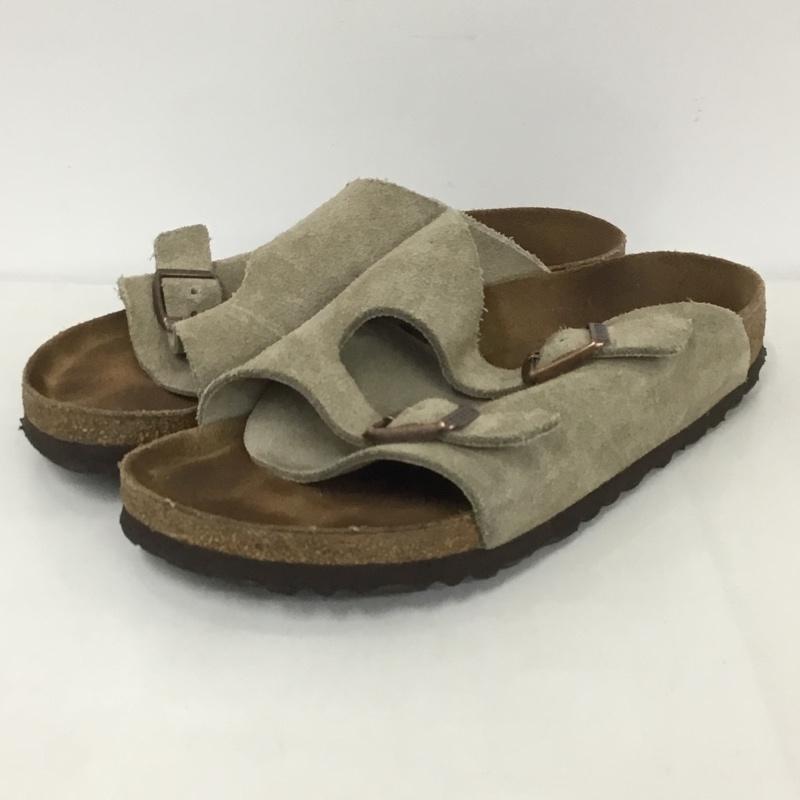 ビルケンシュトック BIRKENSTOCK サンダル サンダル Zurich チューリッヒ 24.0cm ロゴ、文字 ベージュ / ベージュ / レディース USED 古着 中古 10124375