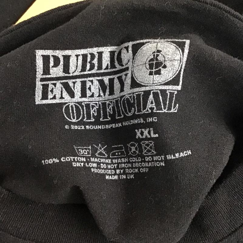 古着 USED Tシャツ 半袖 PUBLIC ENEMY ヒップホップ バンドTシャツ XXL ロゴ、文字 黒 / ブラック / メンズ USED 古着 中古 10123371