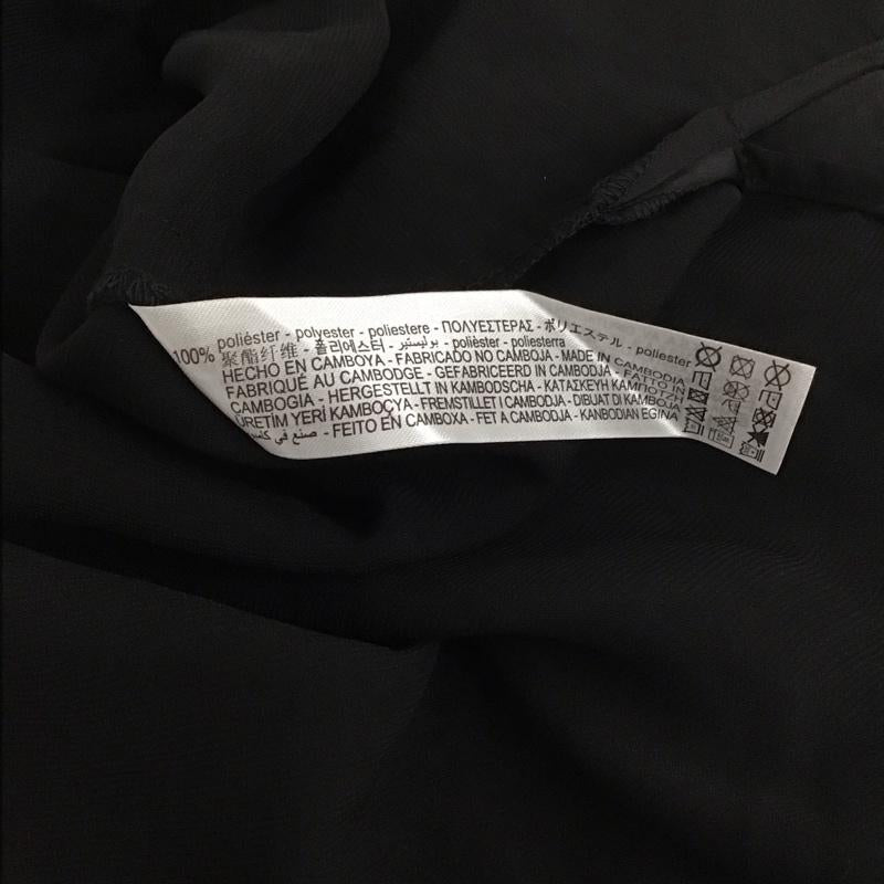 ザラ ZARA シャツ、ブラウス 長袖 XS 無地 黒 / ブラック / レディース USED 古着 中古 10131710