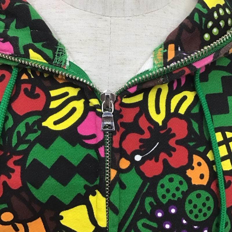 アベイシングエイプ A BATHING APE パーカー 長袖 ジップアップパーカー 長袖パーカー フード付きパーカー プリントスウェット XL プリント マルチカラー / マルチカラー / メンズ USED 古着 中古 10107395