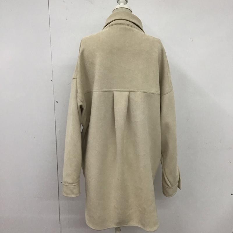 アイテムズ アーバンリサーチ ITEMS URBAN RESEARCH ジャケット、上着 ジャケット、ブレザー IT24-27A002 フェイクスエードシャツジャケット FREE 無地 ベージュ / ベージュ / レディース USED 古着 中古 10125063