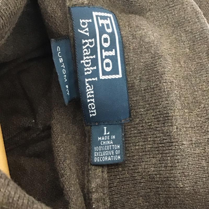 ポロバイラルフローレン Polo by RALPH LAUREN ポロシャツ 半袖 半袖ポロシャツ 半袖カットソー カラーシャツ L ロゴ、文字 茶 / ブラウン / メンズ USED 古着 中古 10132275