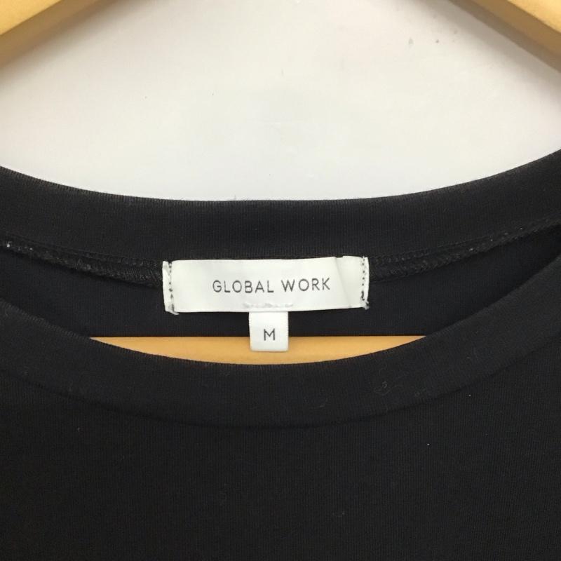 グローバルワーク GLOBAL WORK カットソー 半袖 M 無地 黒 / ブラック / レディース USED 古着 中古 10132852