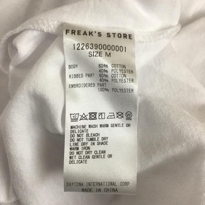 フリークスストア FREAK S STORE Tシャツ 半袖 1226390000001 PIZZANISTA コラボレーション バックプリント M ロゴ、文字 白 / ホワイト / メンズ USED 古着 中古 10112160