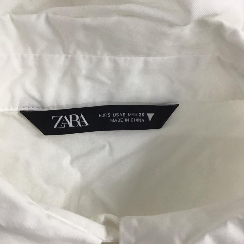 ザラ ZARA シャツ、ブラウス 半袖 S 無地 白 / ホワイト / レディース USED 古着 中古 10111603