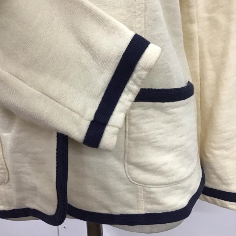 ポロジーンズカンパニー POLO JEANS COMPANY ジャケット、上着 ジャケット、ブレザー KK-WJ-KW-2104 スウェット M ワンポイント アイボリー / アイボリー / X 紺 / ネイビー / レディース USED 古着 中古 10113863