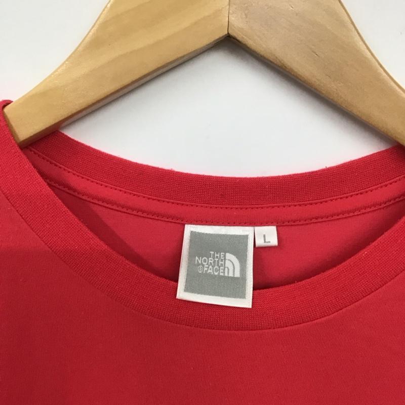 ザノースフェイス THE NORTH FACE Tシャツ 半袖 NTW31313 COLORFUL LOGO TEE L ロゴ、文字 桃 / ピンク / レディース USED 古着 中古 10131106