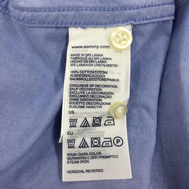 トミーヒルフィガー TOMMY HILFIGER シャツ、ブラウス 長袖 M 無地 水色 / ライトブルー / メンズ USED 古着 中古 10112765