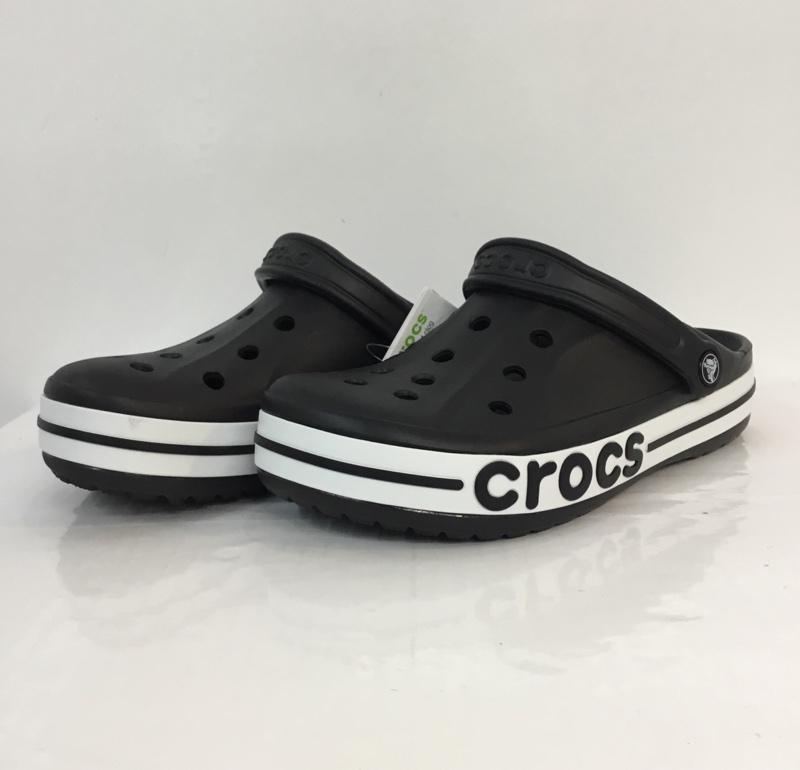 クロックス crocs シューズ シューズ 205089-066 バヤバンド クロッグ 28cm 28.0cm ロゴ、文字 黒 / ブラック / メンズ USED 古着 中古 10120429
