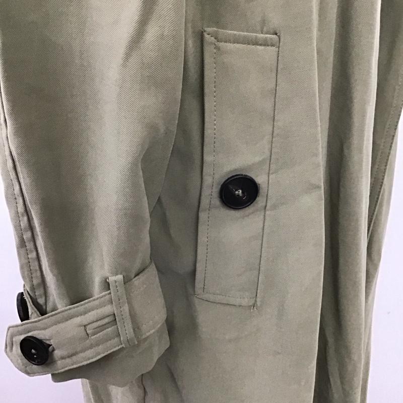ザラ ZARA コート トレンチコート 0518 055 506 ガウンコート S 無地 カーキ / カーキ / レディース USED 古着 中古 10116686