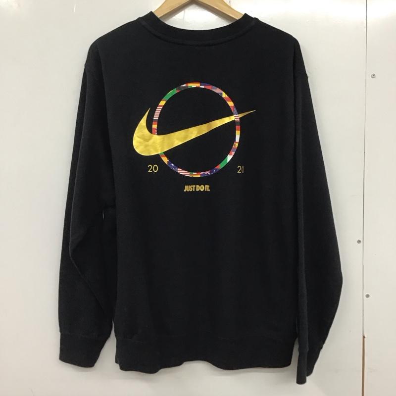 ナイキ NIKE トレーナー 長袖 CZ3428-010 XL プリント X ロゴ、文字 黒 / ブラック / メンズ USED 古着 中古 10134823
