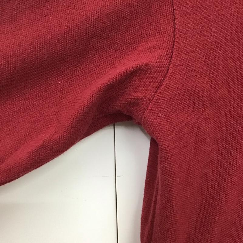 バーバリー BURBERRY ポロシャツ 長袖 M 無地 えんじ / ワインレッド / レディース USED 古着 中古 10131571