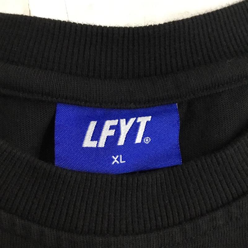ラファイエット Lafayette Tシャツ 半袖 半袖カットソー プリントTシャツ クルーネックカットソー XL ロゴ、文字 黒 / ブラック /  メンズ USED 古着 中古 10110014