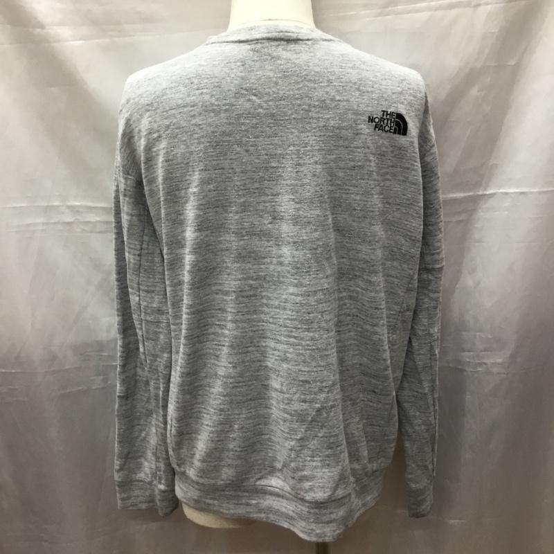 ザノースフェイス THE NORTH FACE トレーナー 長袖 NM5MI56K カットソー L ロゴ、文字 灰 / グレー / メンズ USED 古着 中古 10111405