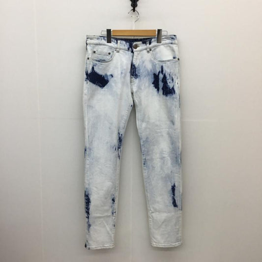 ユーズドクロージング used clothes パンツ デニム、ジーンズ PT TORINO ブリーチデニムパンツ 32インチ 総柄 白 / ホワイト / X インディゴ / インディゴ /  メンズ USED 古着 中古 10124748
