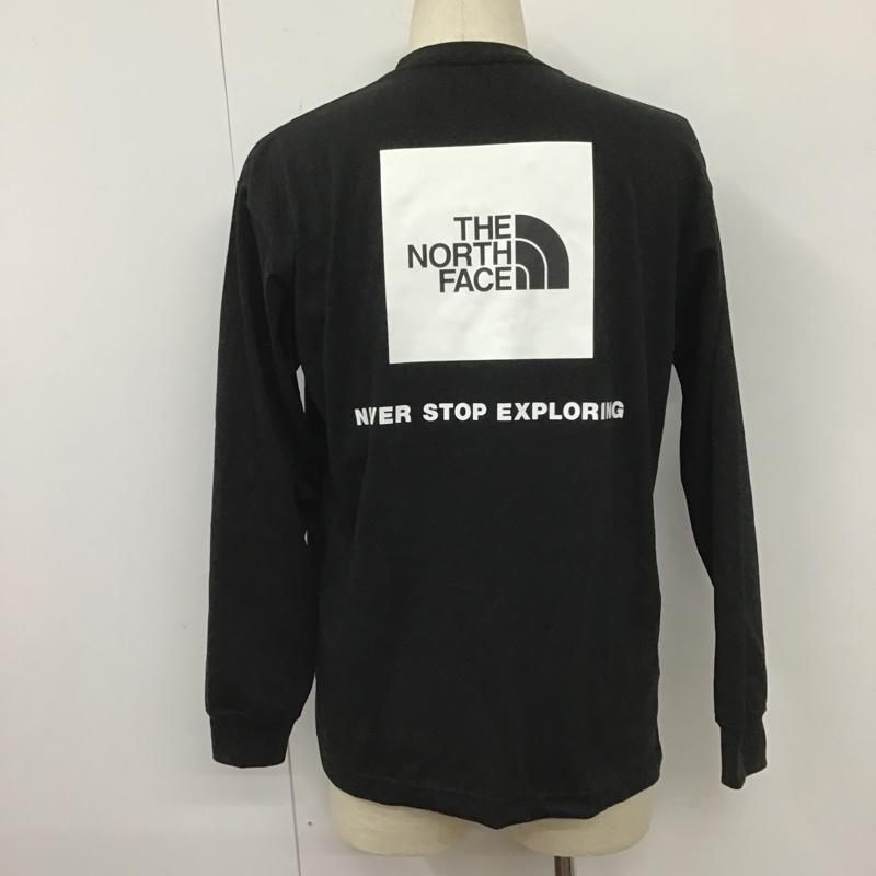 ザノースフェイス THE NORTH FACE カットソー 長袖 NT32343 ロングスリーブバックスクエアロゴティー 長袖Tシャツ プリントTシャツ M ロゴ、文字 黒 / ブラック / メンズ USED 古着 中古 10105565