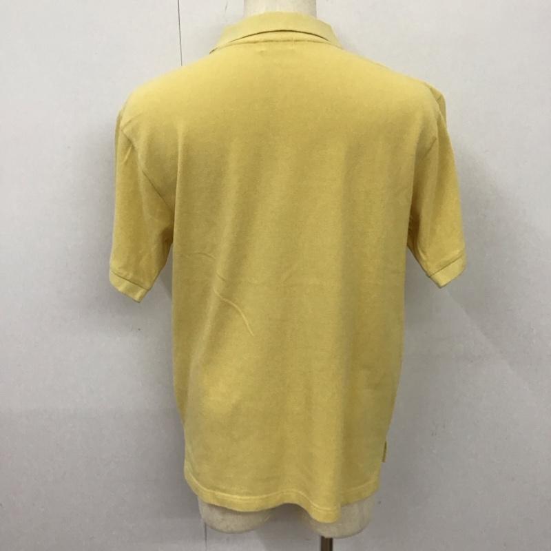 バズリクソンズ Buzz Rickson s ポロシャツ 半袖 半袖ポロシャツ カラーシャツ 半袖カットソー L ロゴ、文字 黄 / イエロー /  メンズ USED 古着 中古 10113105