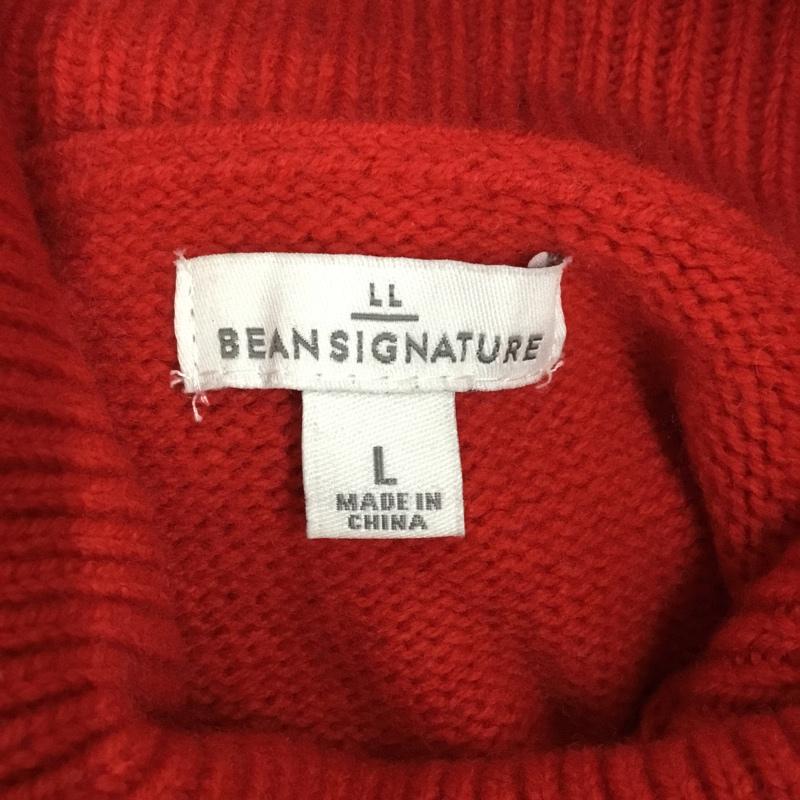 エルエルビーン L.L.Bean ニット、セーター 長袖 長袖ニットカットソー ニットセーター タートルネックニット L プリント マルチカラー / マルチカラー / メンズ USED 古着 中古 10116581