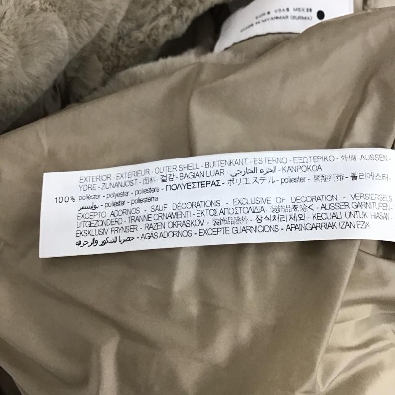 ザラ ZARA コート ダウンコート 0518/243/745 S 無地 ベージュ / ベージュ / レディース USED 古着 中古 10123582