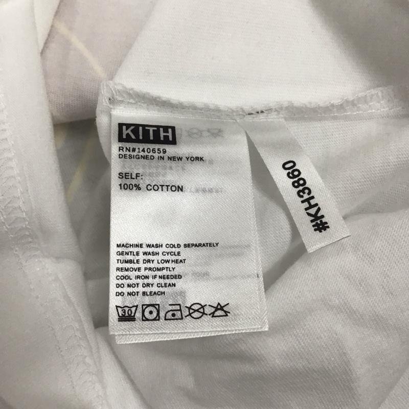 キス KITH Tシャツ 半袖 半袖カットソー プリントTシャツ クルーネックカットソー XL プリント 白 / ホワイト /  メンズ USED 古着 中古 10111010