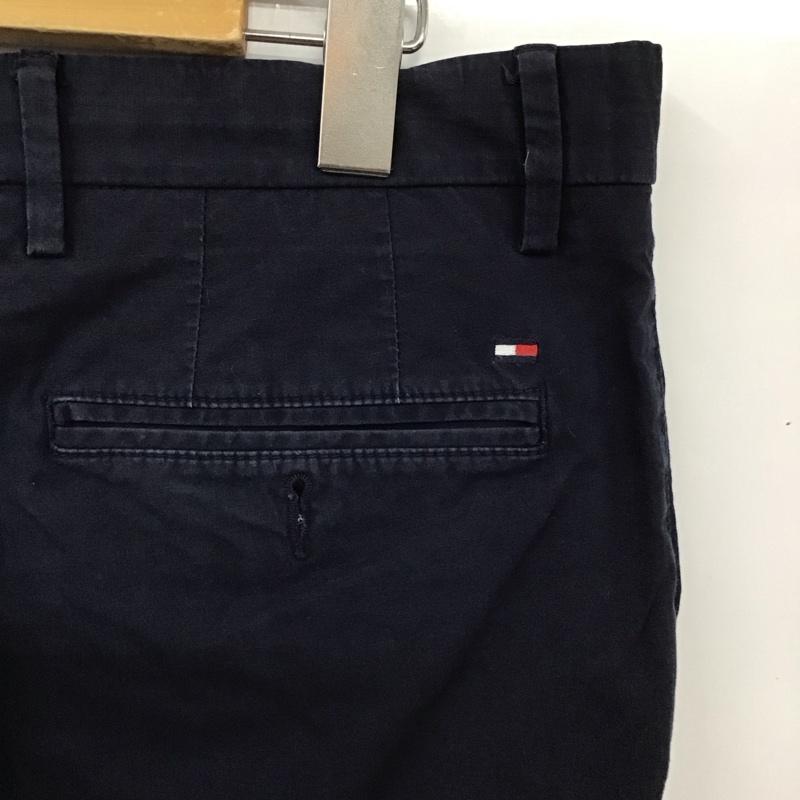 トミーヒルフィガー TOMMY HILFIGER パンツ スラックス M045740032 ストレッチ チノ 無地 紺 / ネイビー / メンズ USED 古着 中古 10129117