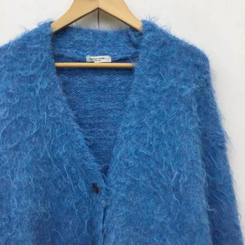 フリークスストア FREAK S STORE カーディガン 長袖 233-3330 FREE 無地 青 / ブルー / レディース USED 古着 中古 10136774