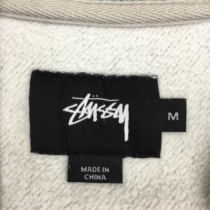 ステューシー STUSSY トレーナー 長袖 スウェット M 無地 X 刺繍 灰 / グレー / メンズ USED 古着 中古 10109615