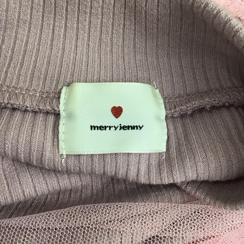 メリージェニー merry jenny カットソー 長袖 281912700301-01 チュールドッキングTOPS FREE 無地 桃 / ピンク /  レディース USED 古着 中古 10114765