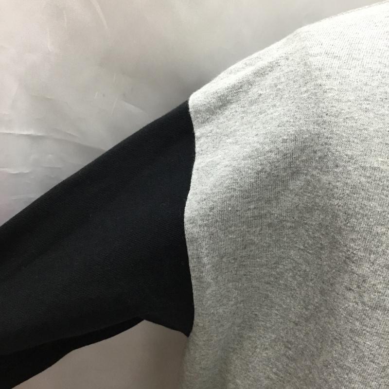ナッカード KNACKERED カットソー 長袖 長袖カットソー クルーネックカットソー ロングスリーブカットソー プリントTシャツ XL プリント 黒 / ブラック / X 灰 / グレー /  メンズ USED 古着 中古 10108934