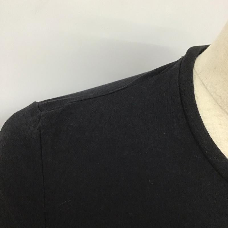 アルマーニジーンズ ARMANI JEANS Tシャツ 半袖 半袖カットソー プリントTシャツ クルーネックカットソー S プリント 黒 / ブラック / メンズ USED 古着 中古 10113740