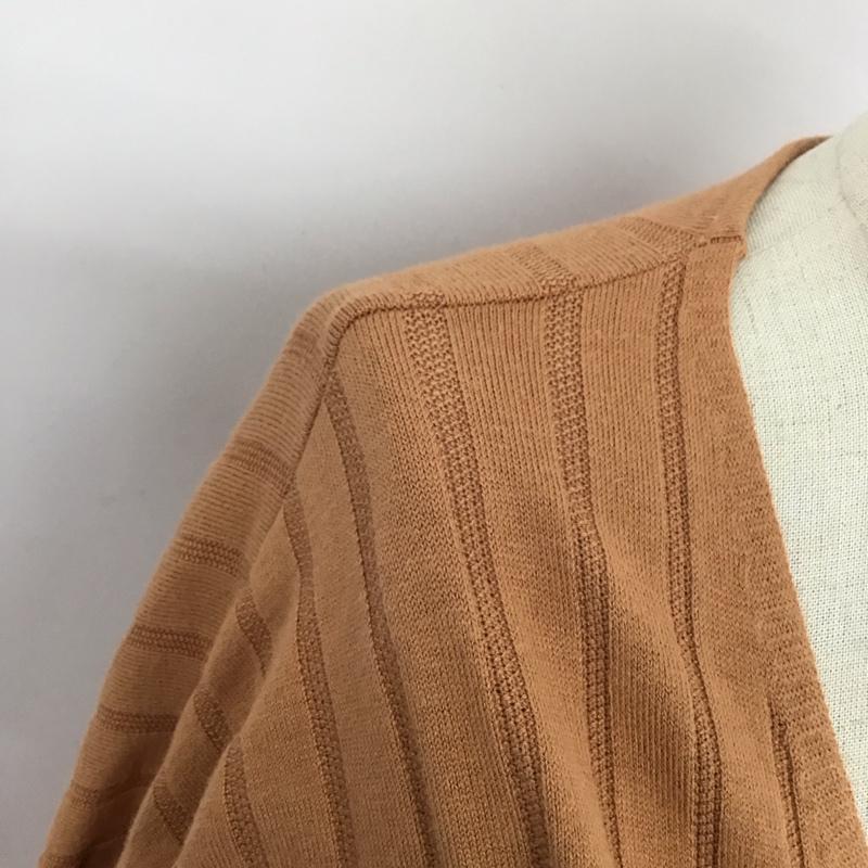 マウジー MOUSSY カーディガン 長袖 010dsa70-570 COTTONMIXRIBLONGカーディガン ロングカーディガン FREE 無地 橙 / オレンジ / レディース USED 古着 中古 10123841