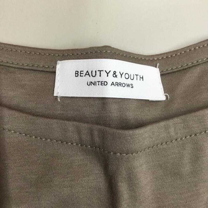 ビューティアンドユースユナイテッドアローズ BEAUTY&YOUTH UNITED ARROWS カットソー 半袖 半袖カットソー クルーネックカットソー 袖レースカットソー 無地 灰 / グレー /  レディース USED 古着 中古 10112281