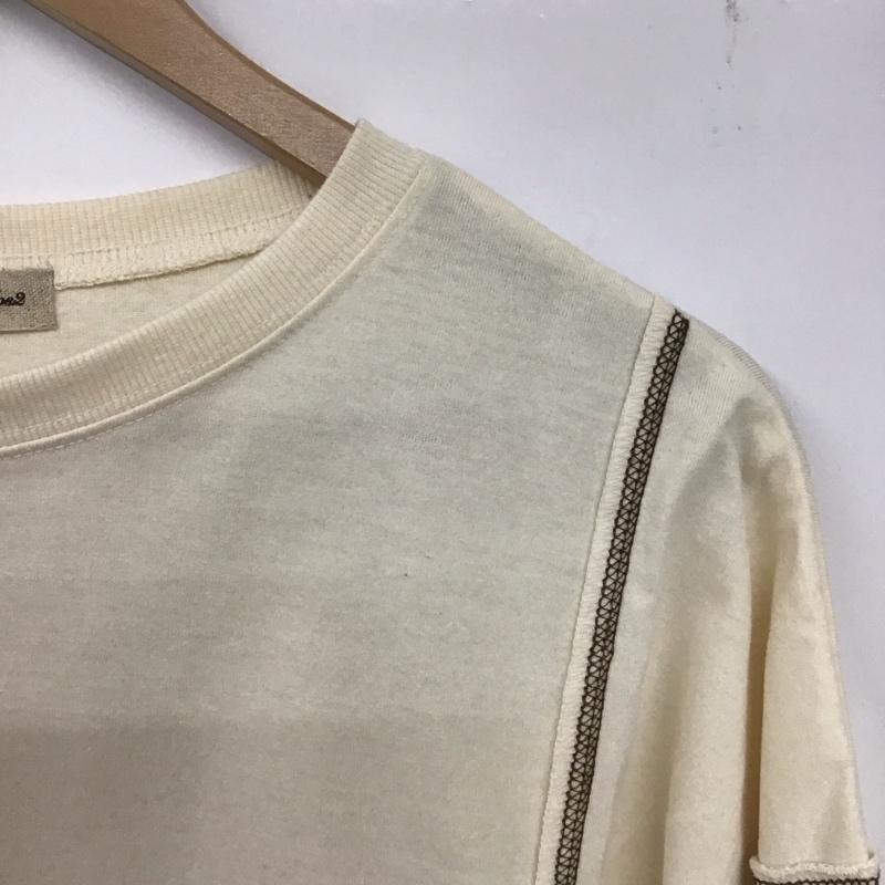 サマンサモスモス Samansa Mos2 カットソー 長袖 kow-1213082 ロゴ刺繍カットソー 長袖カットソー プリントカットソー クルーネック FREE ロゴ、文字 オフホワイト / オフホワイト / レディース USED 古着 中古 10136280