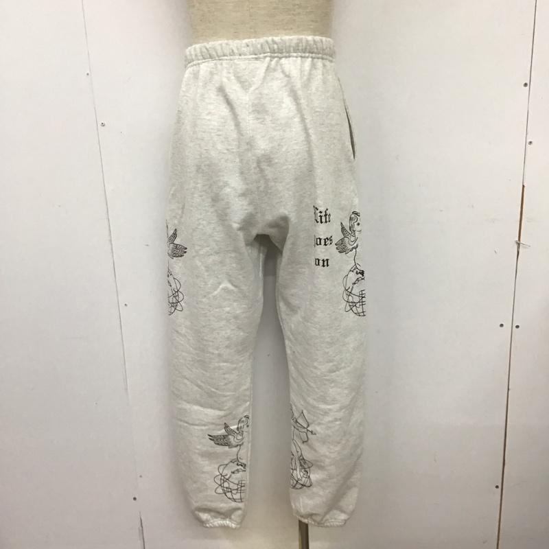 チャンピオン Champion パンツ ワークパンツ、ペインターパンツ プリントスウェットイージーパンツ イノセンス チャンピオン ワイドパンツ L プリント 灰 / グレー /  メンズ USED 古着 中古 10124939