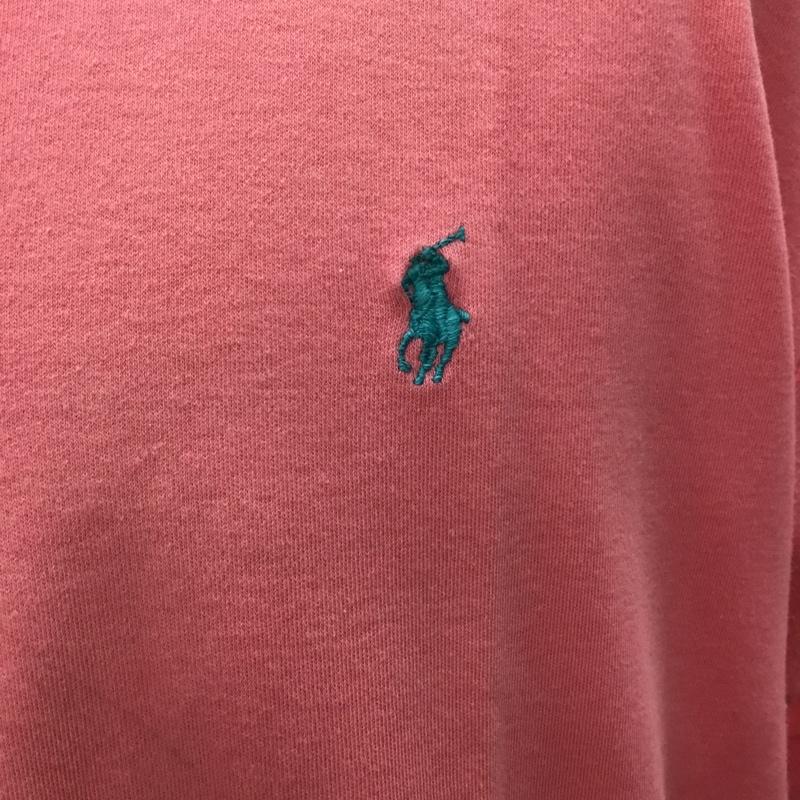 ポロバイラルフローレン Polo by RALPH LAUREN ポロシャツ 半袖 L 無地 桃 / ピンク / メンズ USED 古着 中古 10108737