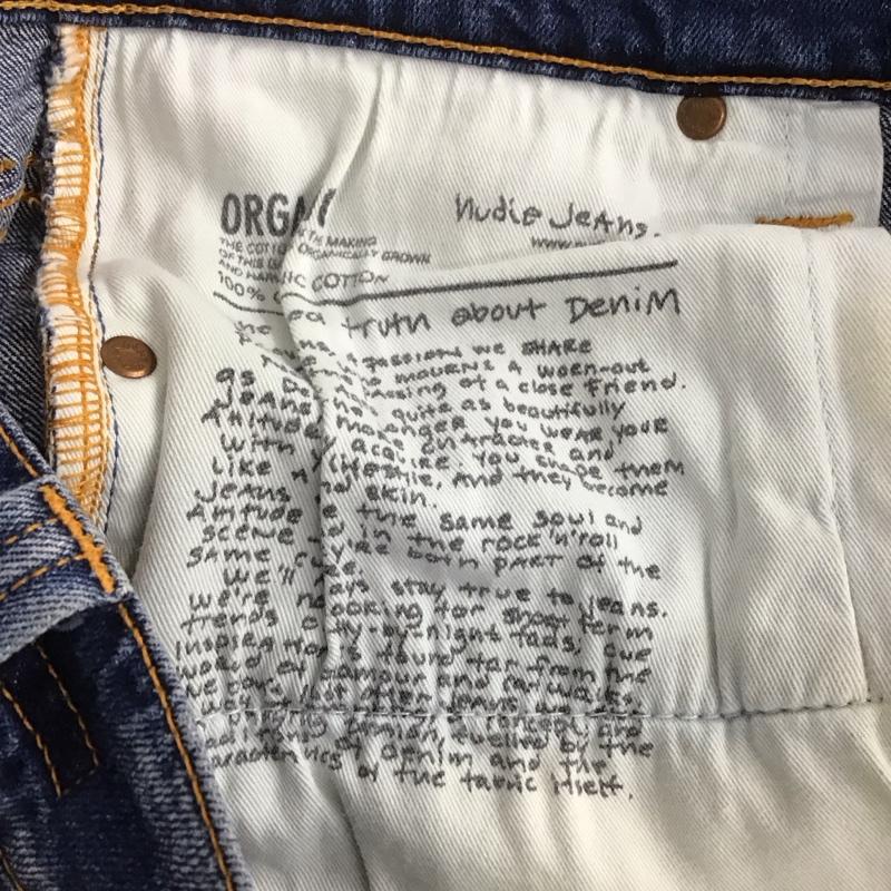 ヌーディージーンズ Nudie Jeans パンツ デニム、ジーンズ デニムパンツ スリムパンツ カジュアルパンツ ストレッチパンツ 30インチ 無地 インディゴ / インディゴ / メンズ USED 古着 中古 10132139